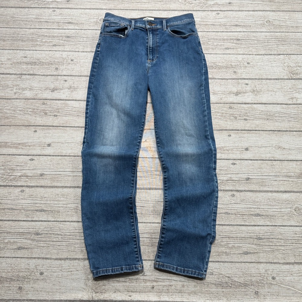 Sunday Best Jeans Women's 26 Blue Faded Denim High Rise Straight Leg Medium Wash